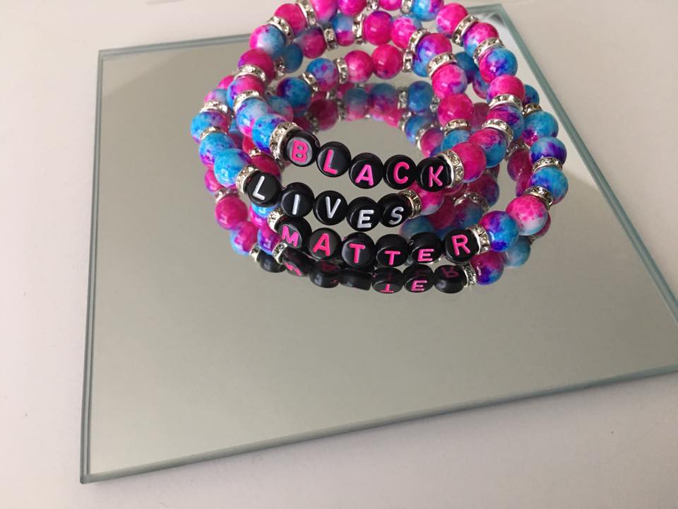 Custom Word Beaded Charm Bracelets