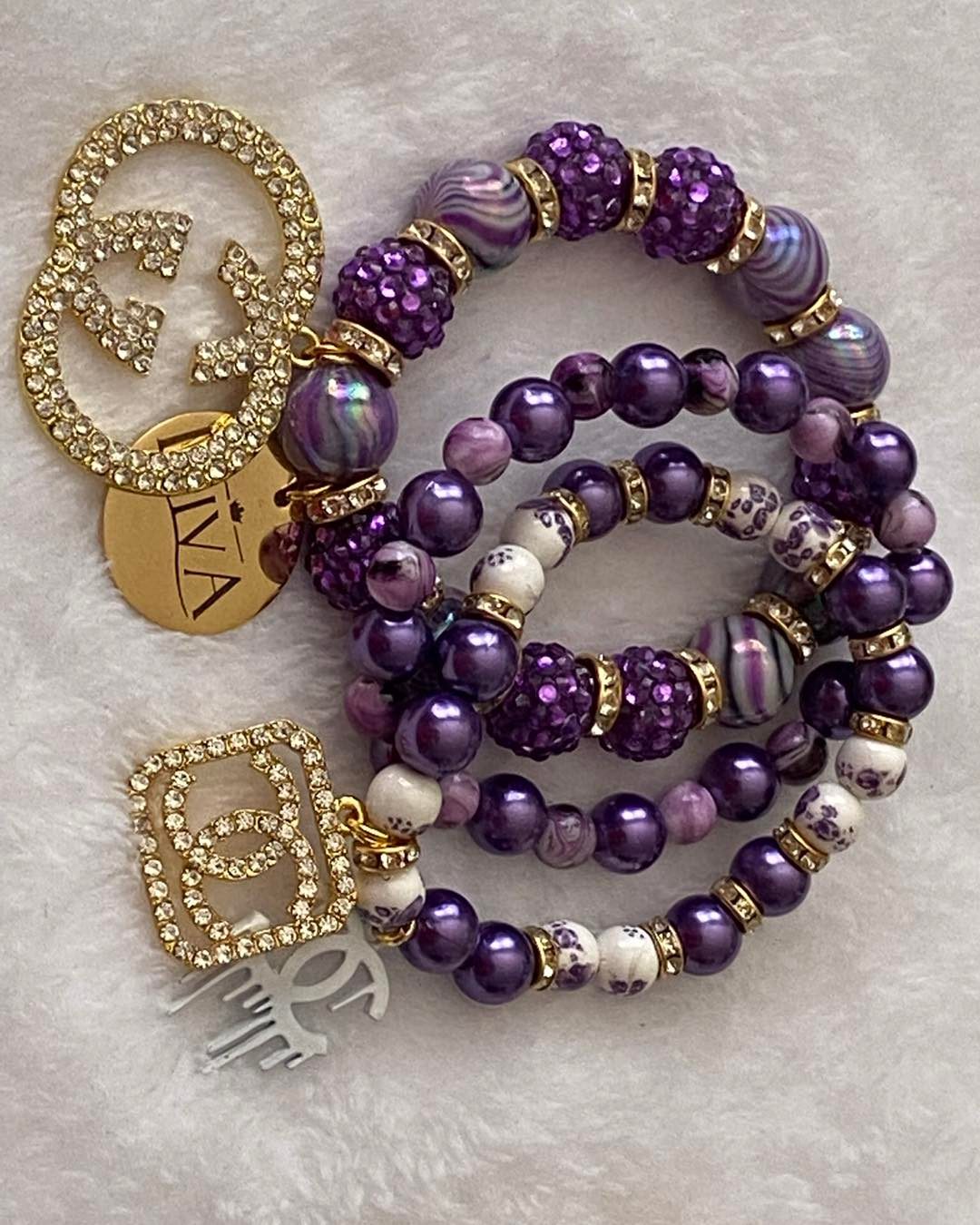 Custom Beaded Charm Bracelets