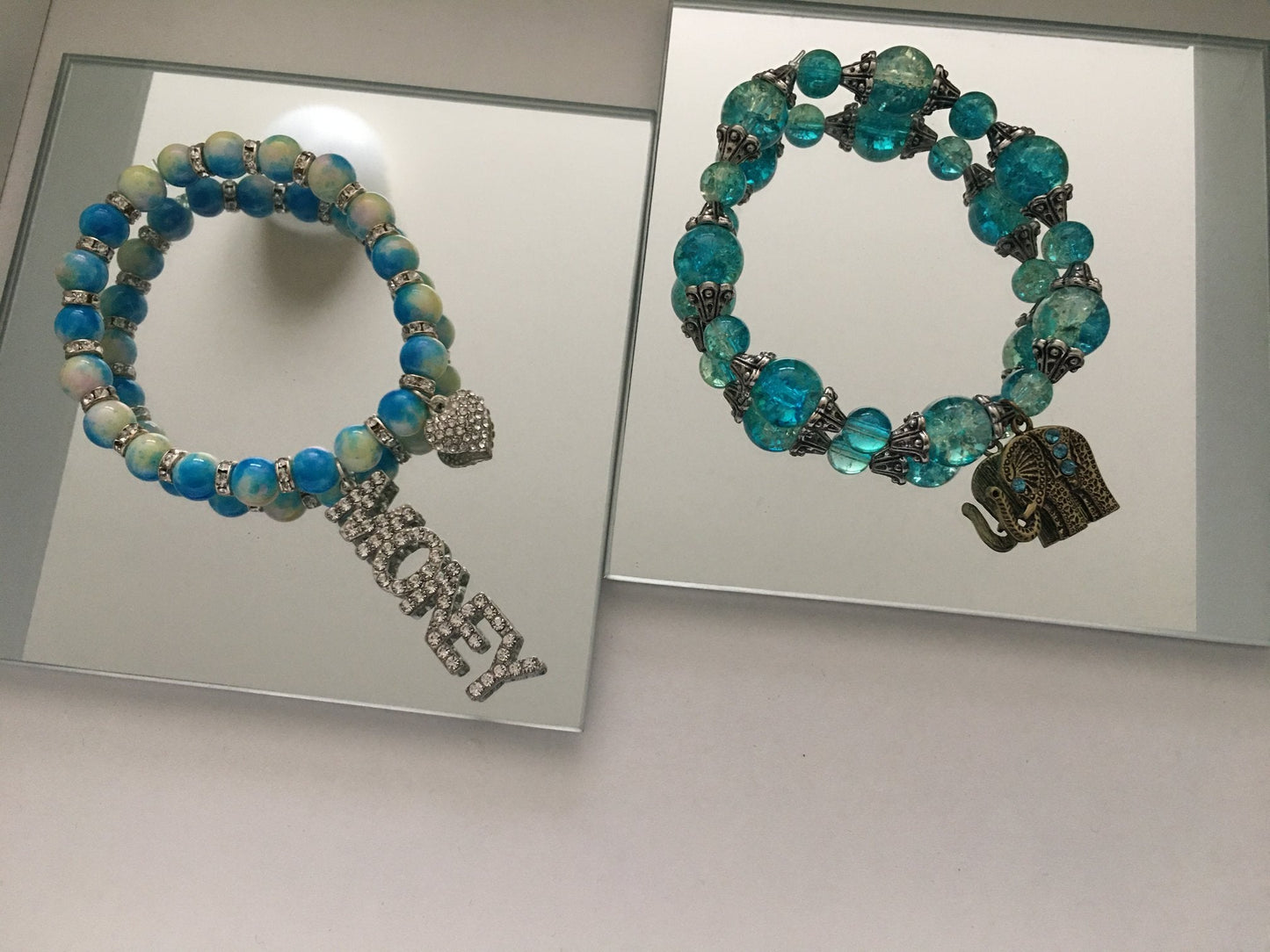 Custom Beaded Charm Bracelets