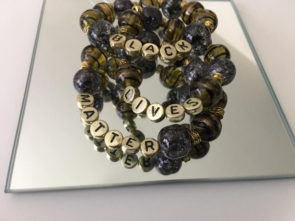 Custom Word Beaded Charm Bracelets