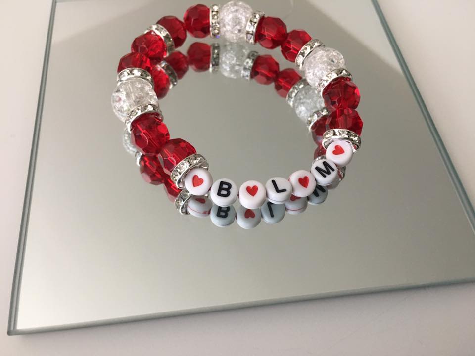 Custom Word Beaded Charm Bracelets